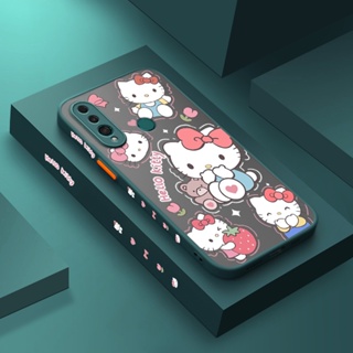 สําหรับ Huawei Y9 Prime 2019 เคสการ์ตูน Hello Kitty รูปแบบ บาง ด้าน สี่เหลี่ยม การออกแบบใหม่ กันกระแทก ฝ้า ใส เคสโทรศัพท์แข็ง