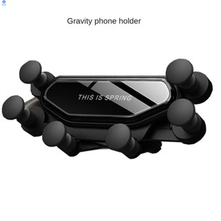 กระจกรถยนต์รุ่นที่สาม Gravity Vehicle Air Outlet Navigation A Gravity Mobile Phone Holder 【bluey】