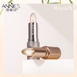 Royues ลิปสติกแพลตตินัม เปลี่ยนสีได้ ฟอยล์สีทอง ฟอยล์สีเงิน เปลี่ยนสีได้ ติดทนนาน สําหรับผู้หญิง แต่งหน้า