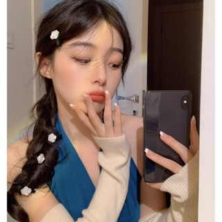 กิ๊บติดผม สีขาวบริสุทธิ์ สไตล์เกาหลี สําหรับผู้หญิง