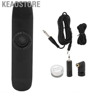 Keaostore Kazoo Instrument  Flute Diaphragm Base Rope Hole Black Double Head for Music Lovers Salon