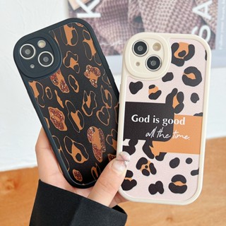 Casing For iPhone 13 12 11 Pro max 6 6S 7 8 Plus Xs X XR 11promax 12promax 13promax Lens Protection Leopard Print Shockproof Full Back Cover Soft Phone Case 1STX 15