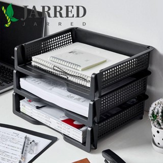 Jarred ถาดพลาสติก วางกระดาษ ขนาด A4 วางซ้อนกันได้ สําหรับจัดเก็บเอกสาร