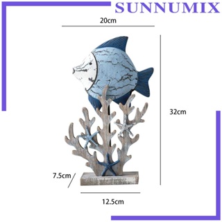 [Sunnimix] รูปปั้นปะการังไม้ ถอดออกได้ สําหรับตกแต่งบ้าน