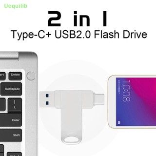 Uequilib แฟลชไดรฟ์ 64GB OTG Type C USB 2.0 สําหรับสมาร์ทโฟน MacBook แท็บเล็ต