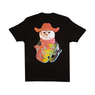 พร้อมส่ง เสื้อยืดแขนสั้น ผ้าฝ้าย พิมพ์ลายแมว RIPNDIP YEE-HAW TEE beauty สําหรับคู่รัก