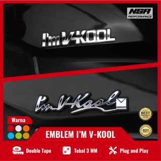 สติกเกอร์โลโก้ V-KOOL V-KOOL V-KOOL V-KOOL V-KOOL Not STICKER IM VKOOL STICKER EMBLEM V-KOOL โลโก้นูน กระจกรถยนต์ V-KOOL EMBLEM VISOR BEAT PCX NMAX AEROX VARIO IM VKOOL จํานวน 1 ชิ้น