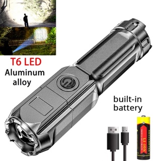 622a ไฟฉายซูมป้ายฉลาม แบบพกพา กลางแจ้ง led มัลติฟังก์ชั่น abs ไฟฉายที่แข็งแกร่ง