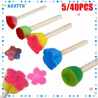 Nextshop แปรงทาสี ฟองน้ํา อุปกรณ์ศิลปะ สําหรับเด็กวัยหัดเดิน DIY