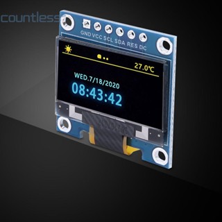 โมดูลหน้าจอ LCD 6/7 Pin SSD1315 0.96 นิ้ว สีขาว ฟ้า สองสี [countless.th]