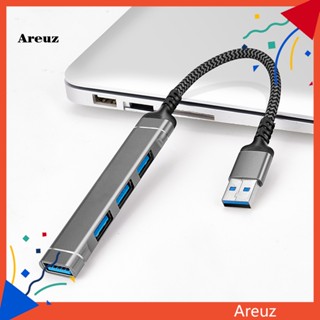 Are อะแดปเตอร์แยก ฮับ Type-C อะลูมิเนียมอัลลอย 4 in 1 สีเงิน USB 30 สําหรับคอมพิวเตอร์