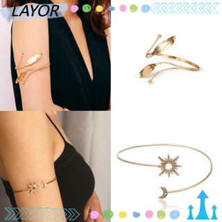 Layor ใหม่ สร้อยข้อมือโซ่ โลหะผสม ทรงเรขาคณิต สไตล์พังก์ เรโทร ยอดนิยม