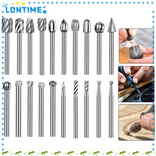 Lontime ชุดดอกสว่านแกะสลัก ความเร็วสูง ทนทาน สําหรับงานไม้