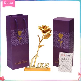 [Dottam] ดอกกุหลาบประดิษฐ์ ฟอยล์สีทอง ของขวัญวันวาเลนไทน์ สําหรับคุณแม่