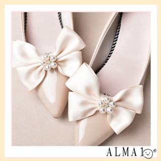 Alma 2 ชิ้น หัวเข็มขัด รองเท้าแต่งงาน ที่ถอดออกได้ ตกแต่งรองเท้า