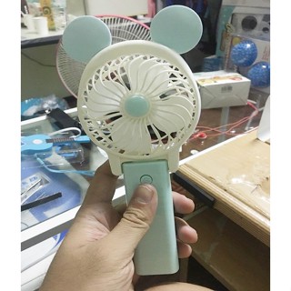 ส่งด่วน 1 วัน พัดลมพกพา ตั้งโต๊ะ พกพาสะดวก Cartoon Mini Fan ส่งฟรี