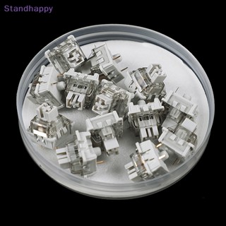 Standhappy ใหม่ สวิตช์คีย์บอร์ดเล่นเกม LEOBOG V3 3 Pins 40g MX RGB สีเทา DIY 5 ชิ้น