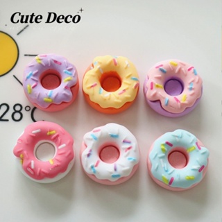 【Cute Deco】กระดุมเรซิ่น รูปโดนัทน่ารัก DIY สําหรับตกแต่งรองเท้า Crocs