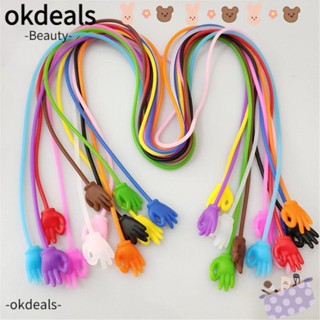 OKDEALS สายคล้องแว่นตา ซิลิโคน กันลื่น ทนทาน สําหรับเล่นกีฬา