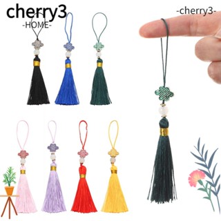 Cherry3 จี้พู่ 14 ซม. สําหรับทํางานฝีมือ ตกแต่งเสื้อผ้า