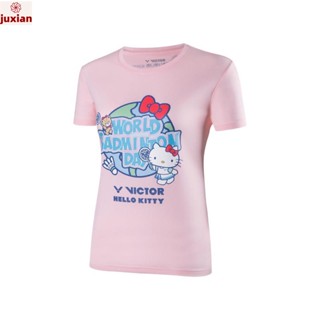 (juxian) เสื้อกีฬาแบดมินตัน VICTOR KITTY T-KT301