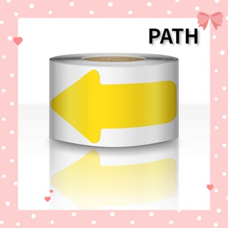 Path สติกเกอร์เทป ลายลูกศร กันน้ํา มีกาวในตัว สีเหลือง สําหรับติดตกแต่งพื้น 150 ชิ้น