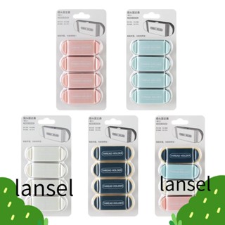 Lansel คลิปจัดเก็บสายเคเบิ้ล หูฟัง สายไฟ USB แบบติดผนัง ไม่ต้องเจาะ 4 ชิ้น