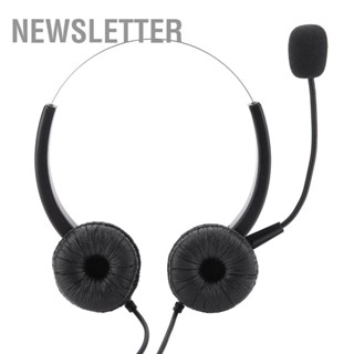 Newsletter Crystal RJ9 Call Center Headset หูฟังตัดเสียงรบกวน พร้อมสวมใส่สบาย