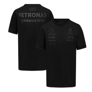 เสื้อยืด ลายทีม Mercedes AMG Petronas F1 2023 สีดํา