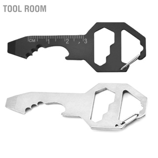 Tool Room เครื่องมือพวงกุญแจสแตนเลสมัลติฟังก์ชั่นรวมถึงไขควงประแจหกเหลี่ยมที่เปิดขวด