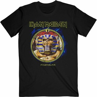  พิมพ์ลาย [S-5XL]ใหม่ ผ้าฝ้าย 100% 100% ทรงกลม ลาย Iron Maiden Powerslave สําหรับคุณแม่ ของขวัญคริสต์มาส