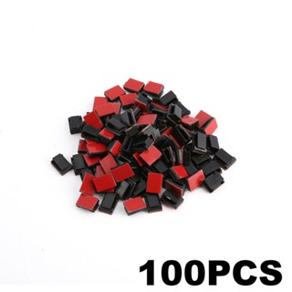 【yunhai】100 Pcs Adhesive Cable Clips Wire Clamps Car Cable Organizer Cord Tie Holder