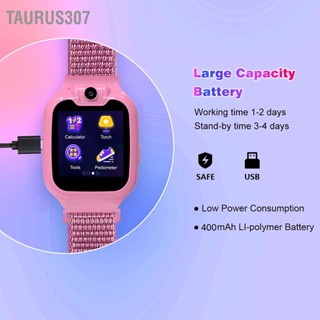 Taurus307 สมาร์ทวอทช์ 1.54 นิ้ว Ips Hd หน้าจอสัมผัส 2G Gsm รองรับการโทร Sos มีเสียงเพลง วิดีโอเกม สําหรับเด็ก