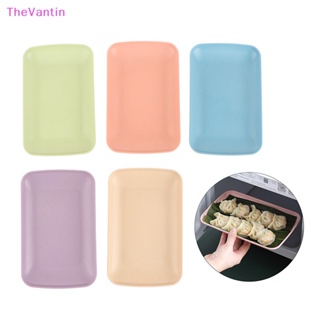 Thevantin จานทรงสี่เหลี่ยมผืนผ้า สําหรับใส่ซูชิ พาสต้า ขนมหวาน ใช้บนโต๊ะอาหาร