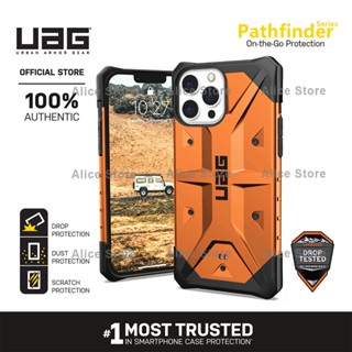 Uag Pathfinder Series เคสโทรศัพท์ สําหรับ iPhone 13 Pro Max / 13 Mini พร้อมฝาครอบป้องกัน หยดน้ํา สีส้ม