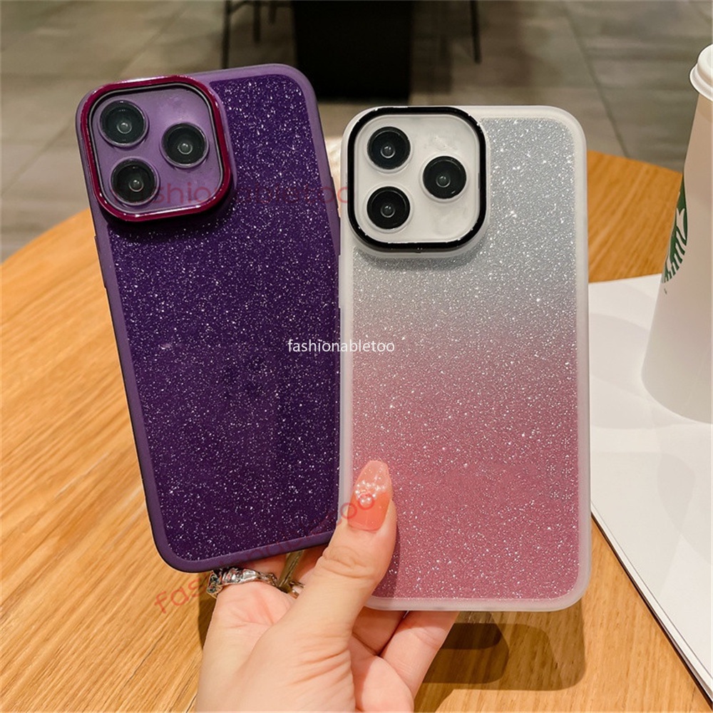 สําหรับ Realme C51 C53 C55 C63 C61 Nfc RealmeC51 RealmeC53 RealmeC55 RealmeC63 หมายเหตุ 50 Note50 เคสโทรศัพท ์ ซิลิโคนนุ ่ มฟอยล ์ Bling Glitter โปร ่ งใสกันกระแทกปกหลัง