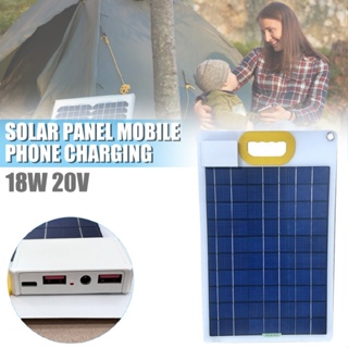 18W Outdoor Portable Solar Panel Waterproof USB Charger For Mobile Phone