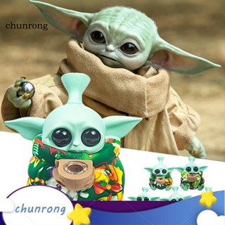 Chunrong ฟิกเกอร์ซิลิโคน ลาย Star War Mandalorian Alien ขนาดพกพา สําหรับของขวัญคริสต์มาส