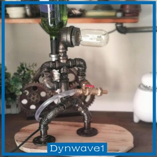 [Dynwave1] โคมไฟตั้งโต๊ะ รูปหุ่นยนต์ Steampunk สําหรับร้านอาหาร