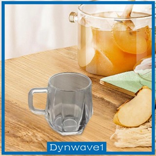 [Dynwave1] แก้วกาแฟ แบบใส พร้อมหูจับ กันแตก ใช้ซ้ําได้ หรูหรา สําหรับงานวันเกิด งานแต่งงาน