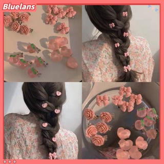 【 Bluelans 】กิ๊บติดผม รูปดอกกุหลาบ โบว์ ผีเสื้อ หัวใจ กันลื่น หรูหรา เครื่องประดับผม เหมาะกับฤดูร้อน สําหรับผู้หญิง