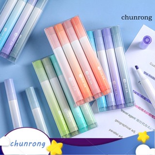 Chunrong ปากกามาร์กเกอร์ หมึกแห้งเร็ว ไล่โทนสี สําหรับนักเรียน 4 ชิ้น