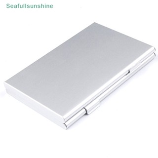 Seaf&gt; กล่องเก็บเมมโมรี่การ์ด โลหะ อลูมิเนียม 6 เคส สําหรับ SD MMC TF