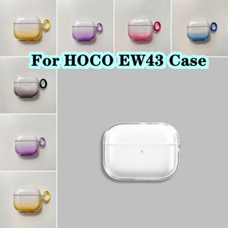 【imamura】สําหรับ Hoco. เคสหูฟัง แบบนิ่ม สีม่วง และสีชมพู สําหรับ HOCO EW43 EW43