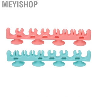 Meyishop Cosmetic Brush Drying Rack Silicone Storage Self Absorption Wall Mounted Multifunctional for