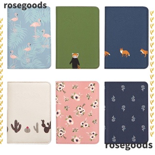 Rosegoods1 กระเป๋าสตางค์ หนัง Pu ทรงสี่เหลี่ยมผืนผ้า น้ําหนักเบา ใส่หนังสือเดินทางได้ สําหรับผู้หญิง