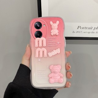 เคส realme 10 เคสโทรศัพท์มือถือ ลายตุ๊กตา 3D ไล่โทนสี สําหรับ realme 10 เคส