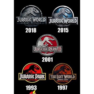 DVD ดีวีดี Jurassic Park 1-2-3 and Jurassic World 1-2 รวม 5 แผ่น - มาสเตอร์ (เสียง ไทย/อังกฤษ ซับ ไทย/อังกฤษ) DVD ดีวีดี