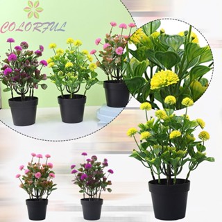 【COLORFUL】Bonsai Bright Color For Office Home Decoration No Fading Pink/Yellow/Lotus