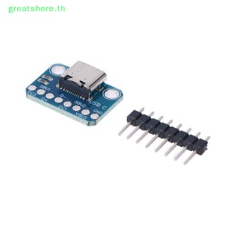 Greatshore อะแดปเตอร์ซ็อกเก็ตเชื่อมต่อ USB 3.1 Type C 16 Pins Type-C ตัวเมีย เป็นสายบัดกรี และสายเคเบิล 16Pins รองรับบอร์ด PCB TH